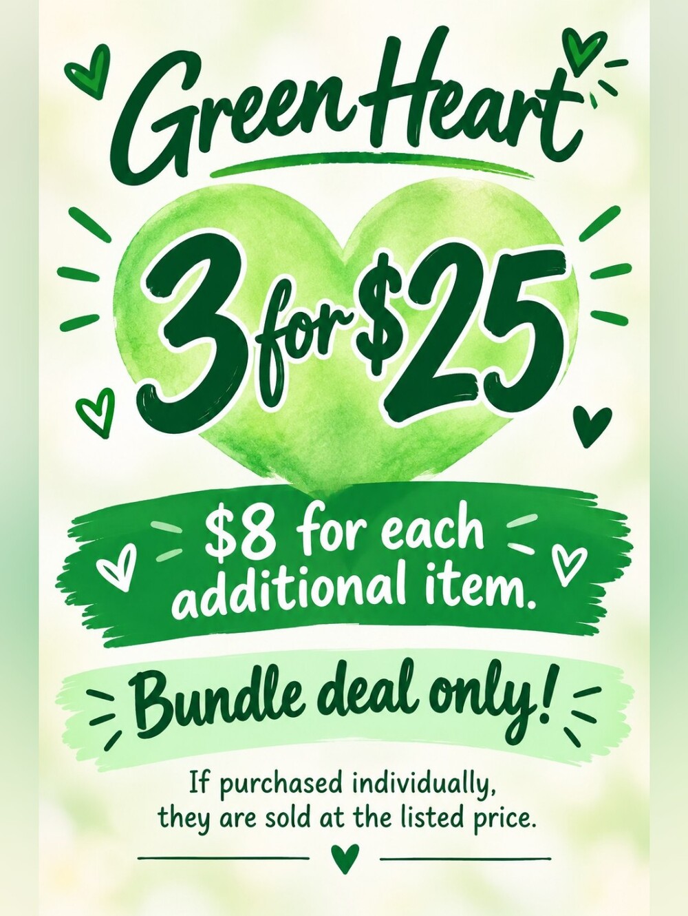 💚3/$25